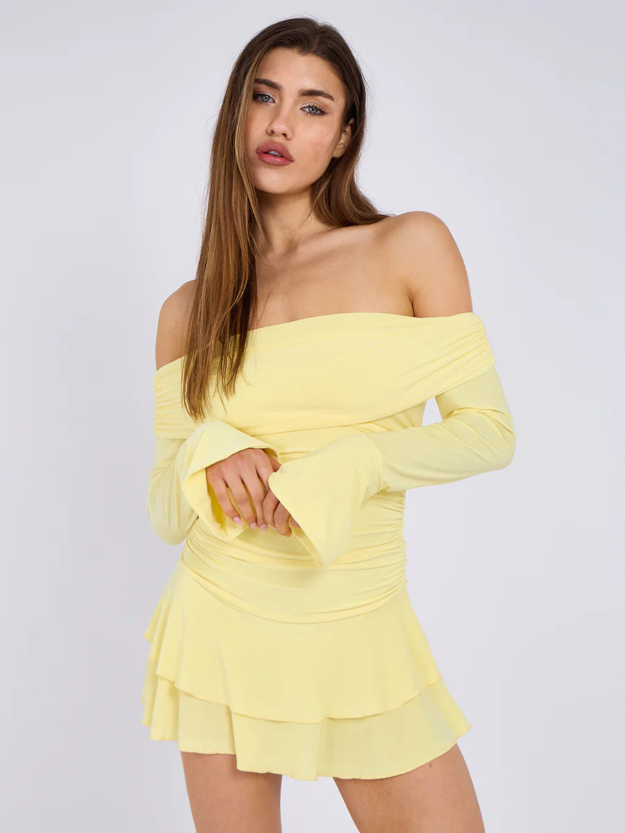Bardot Frill Dress