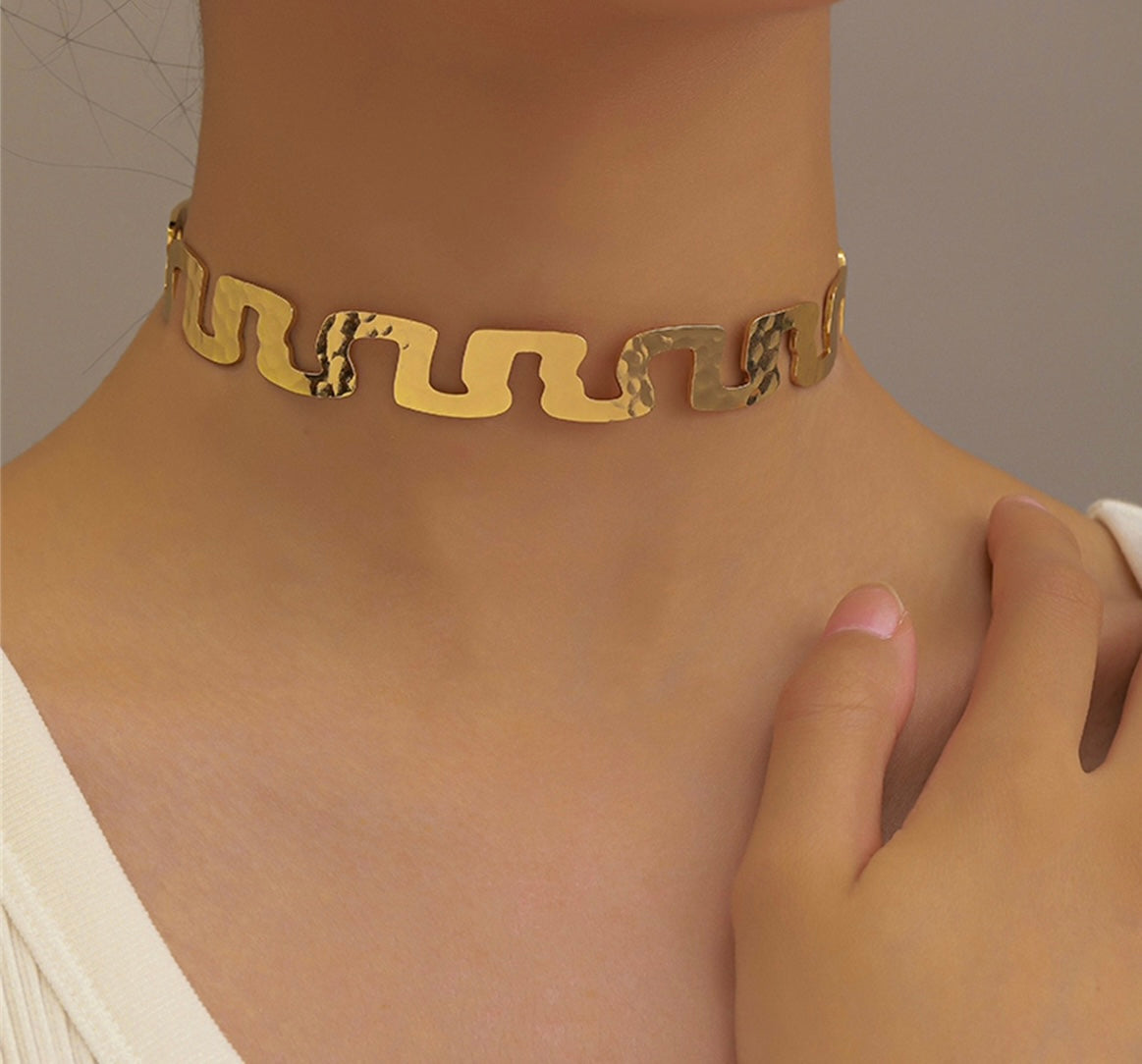 Gold Adjustable Neck Cuff