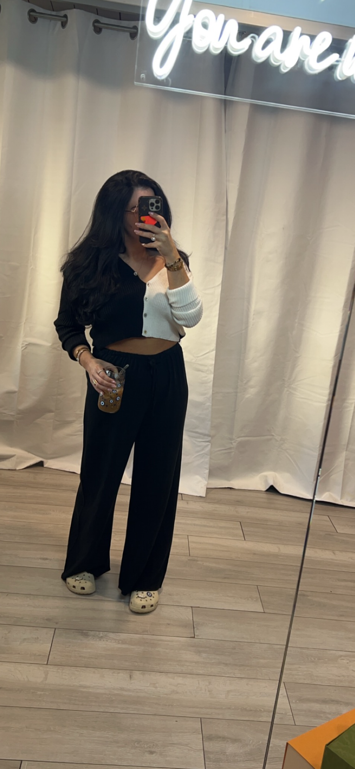 Black Linen Wide Leg Trousers