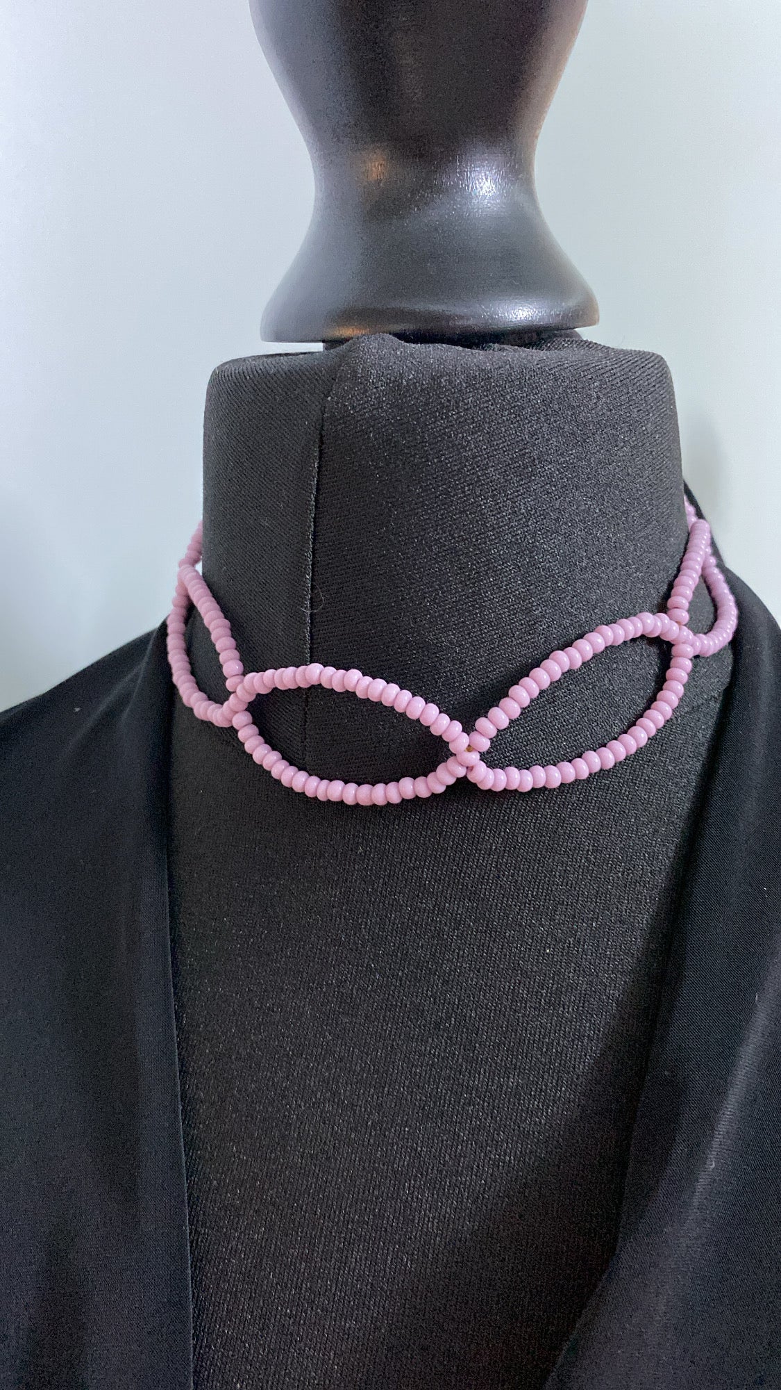 Lilac Beaded Choker