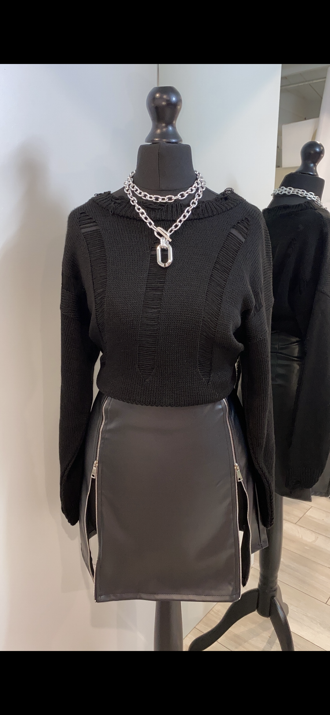 Double Zip Skirt