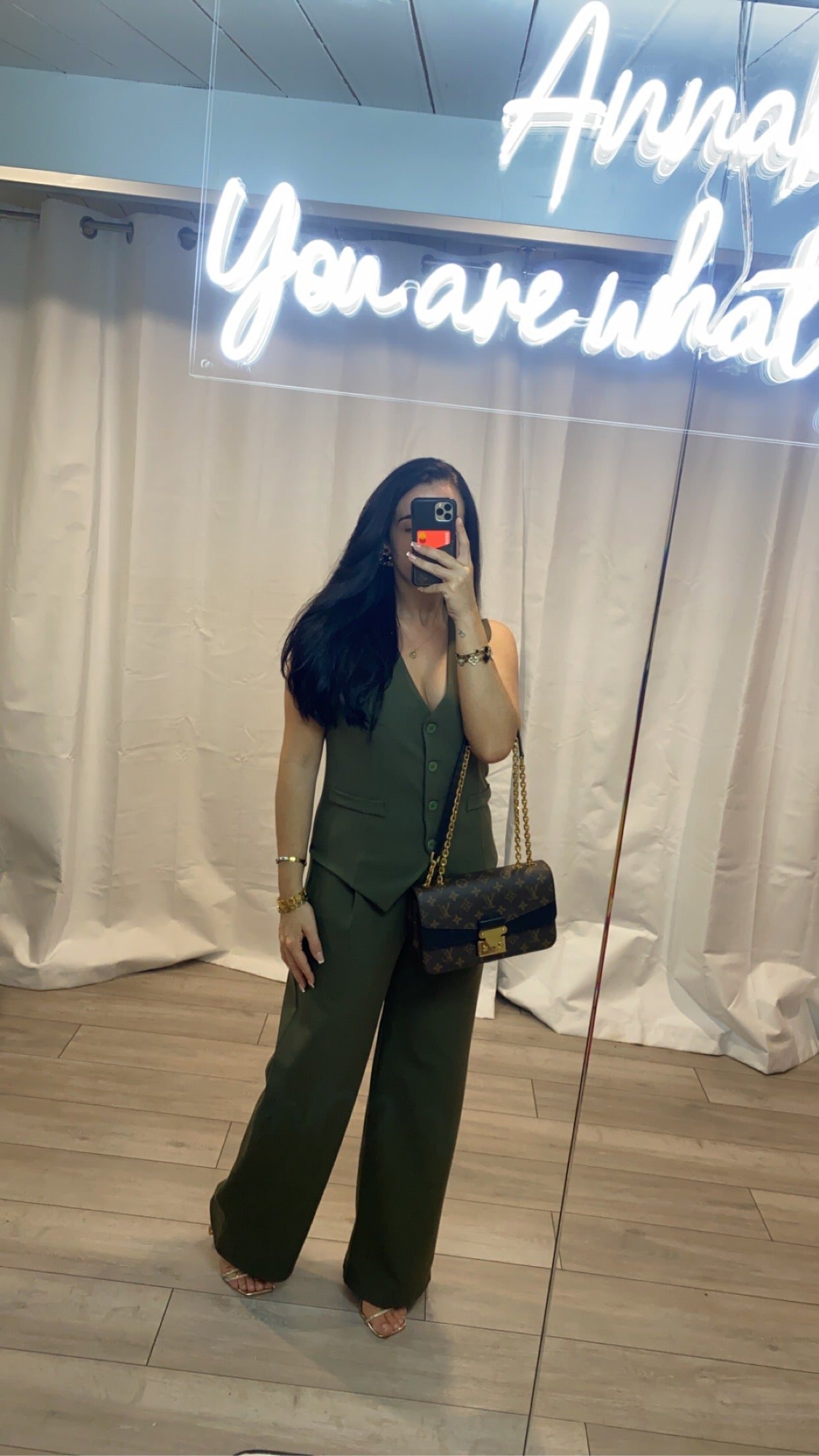 Waist Coat and Wide Leg Trouser Set