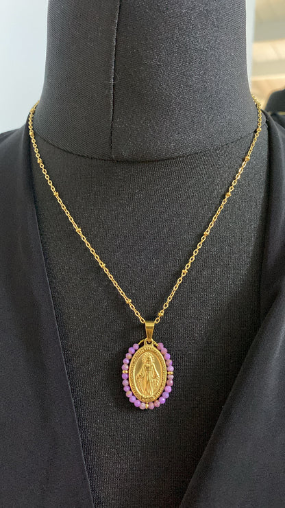 Gold Miraculous Medal, Purple