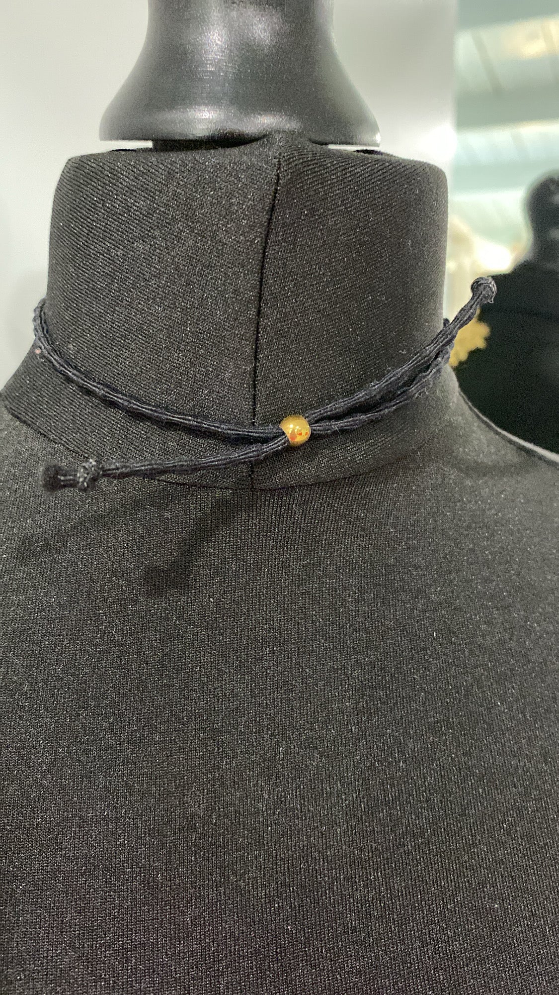 Gold & Black Leaf Adjustable Choker