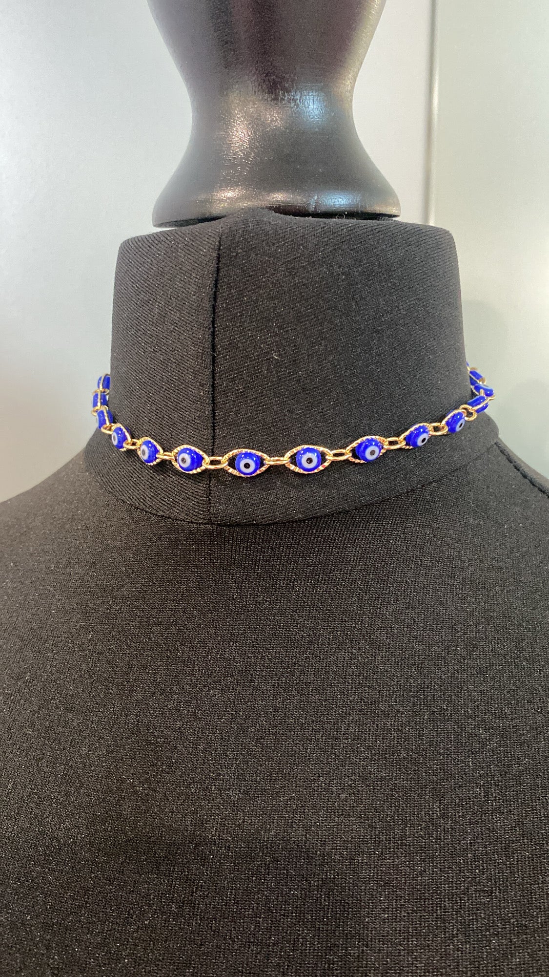 Beaded Evil Eye Choker