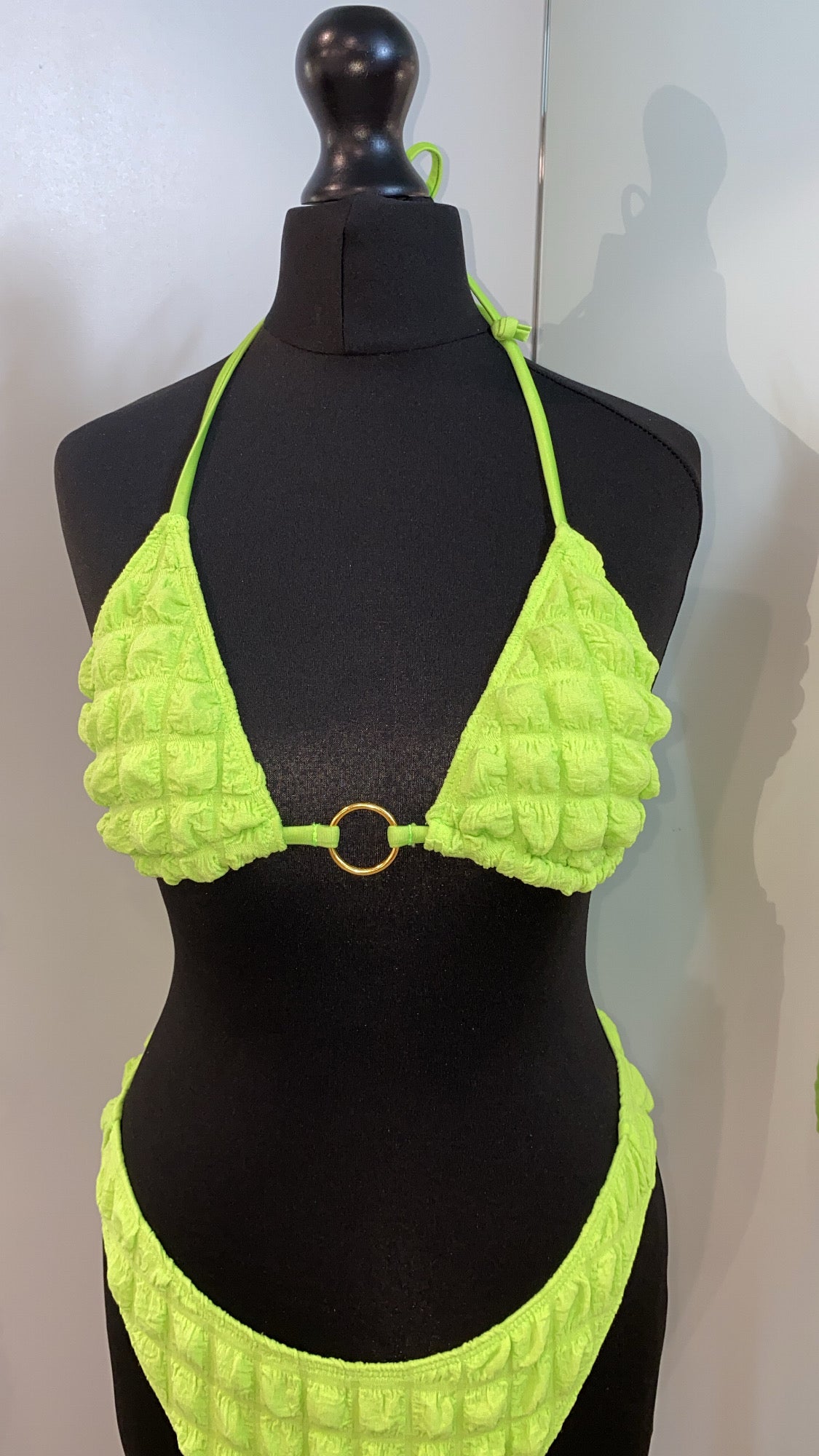 Neon Lime Bubblewrap Bikini