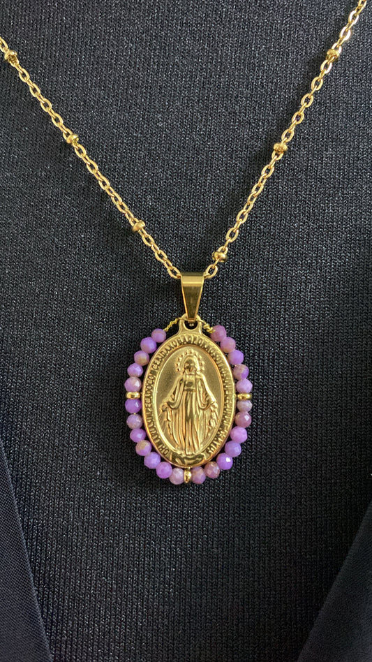 Gold Miraculous Medal, Purple