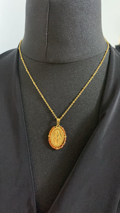 Gold Miraculous Medal, Orange