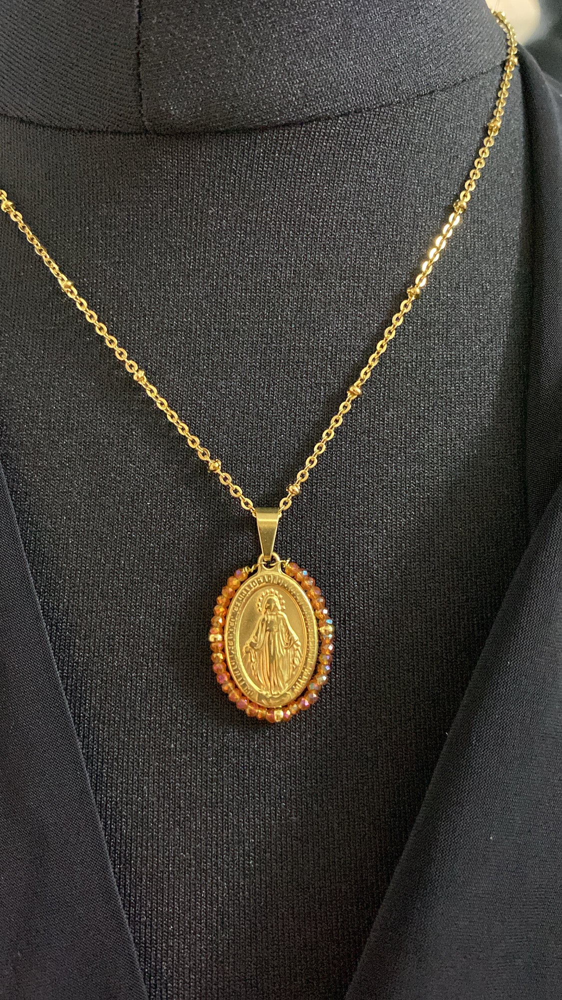 Gold Miraculous Medal, Orange