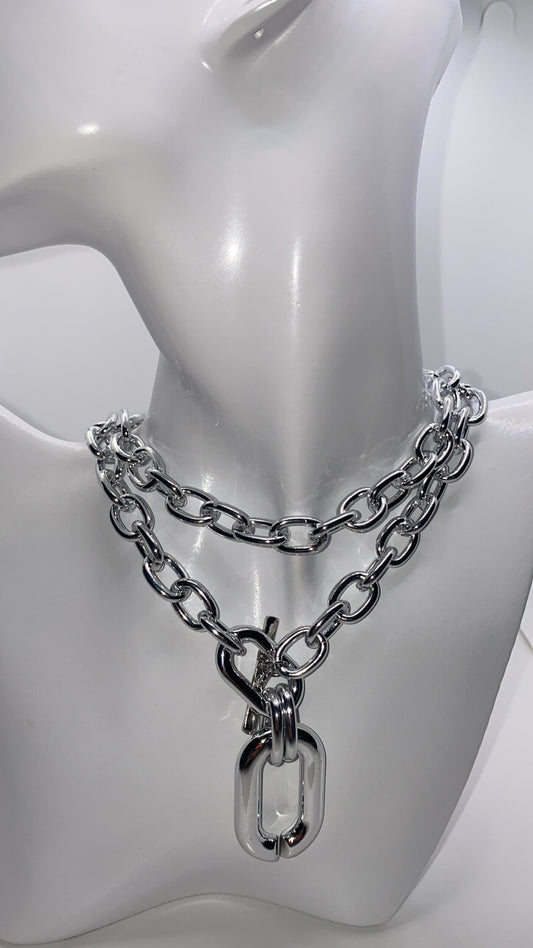 Chunky Layered Chain Pendant