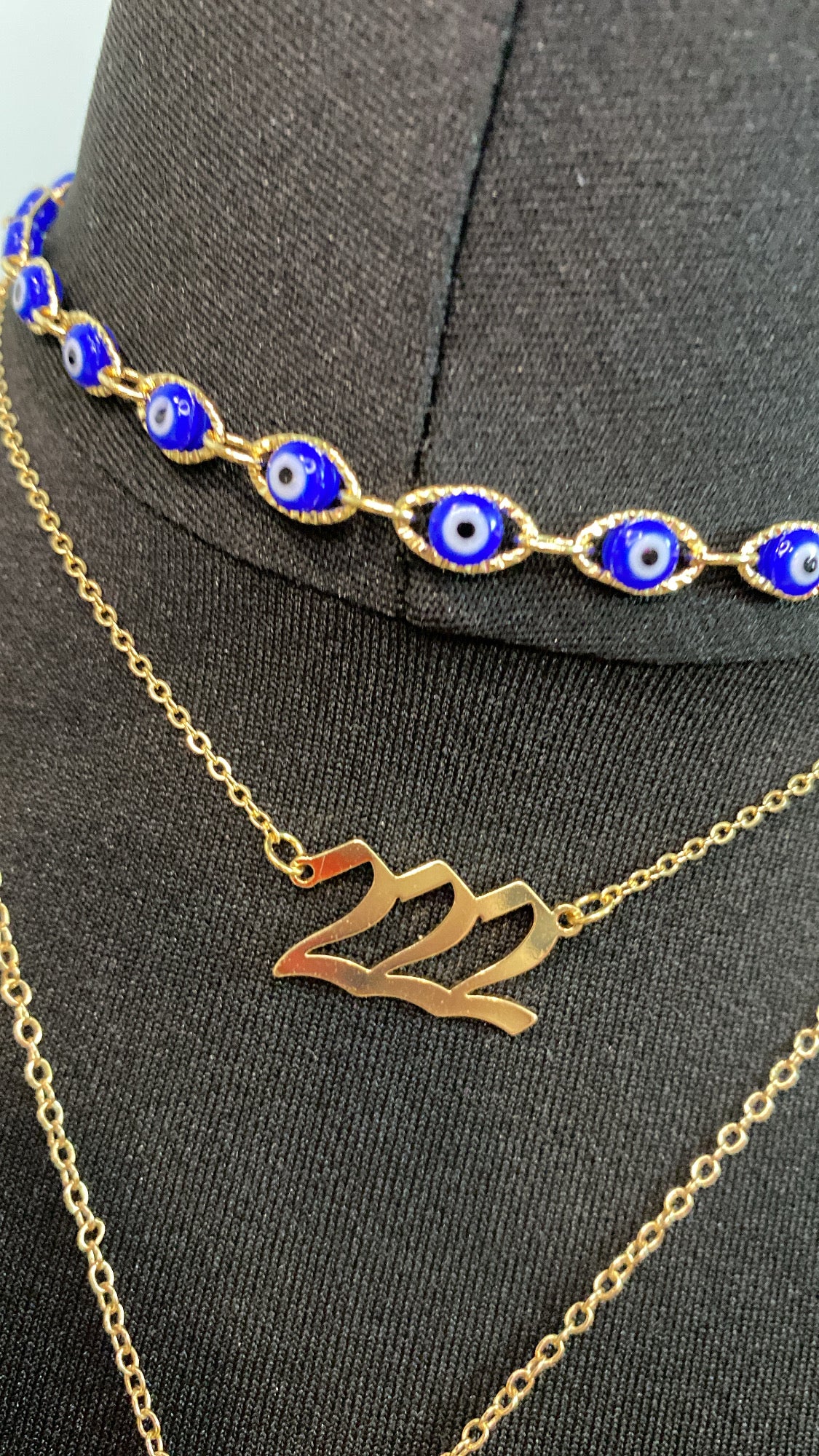 Gold Angel Numbers Necklace