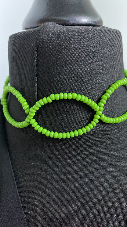 Green Beaded Choker