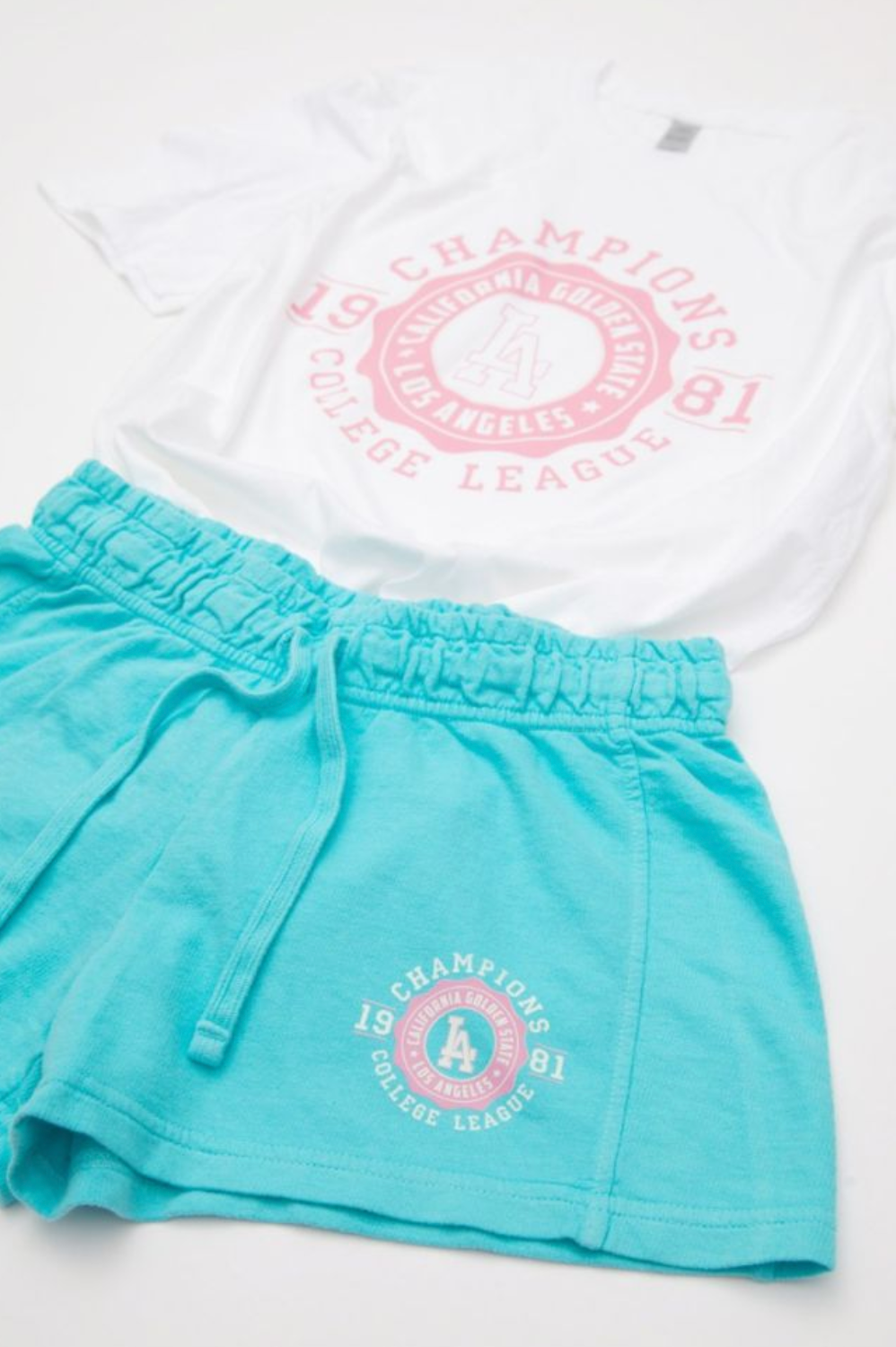 Champions Printed T-Shirt and Short Set