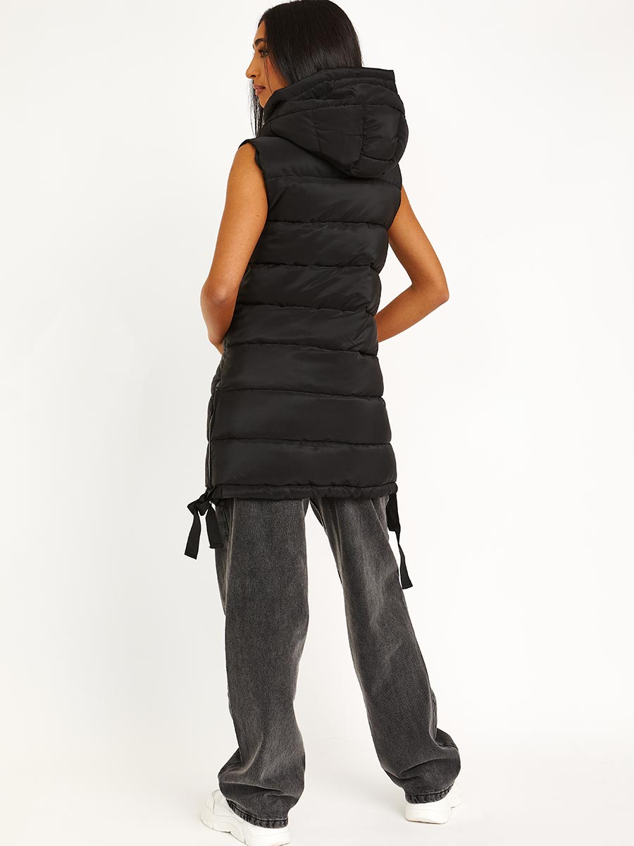 D-Ring Tape Padded Hooded Gilet